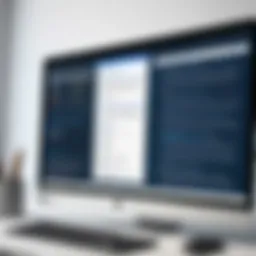 A digital workspace showcasing text expander application on a computer screen.