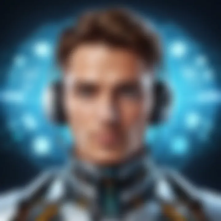 A futuristic concept image representing trends in communication technology