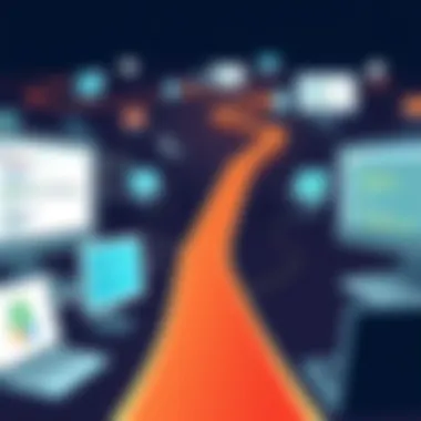 Personalized Learning Paths in Corporate Training Illustration depicting personalized learning paths in corporate training