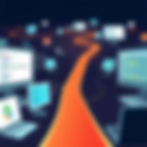 Personalized Learning Paths in Corporate Training Illustration depicting personalized learning paths in corporate training