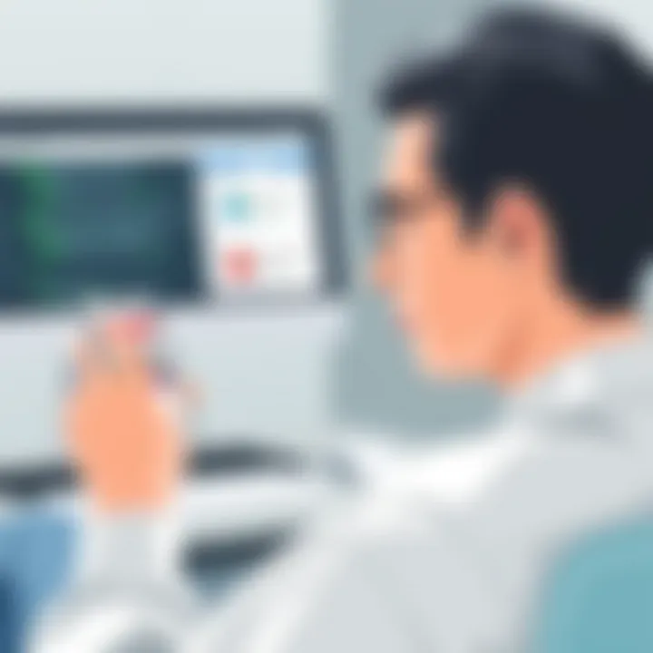 A patient using the AdvancedMD Patient Portal App on a smartphone