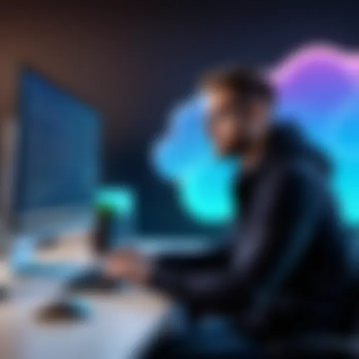 Developer evaluating cloud hosting solutions