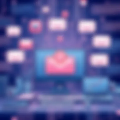 Conceptual illustration of modern email solutions