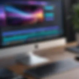 A sleek interface of a video editing application on Mac