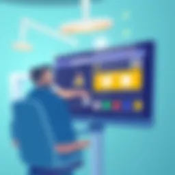 Dental clinic software interface showcasing patient engagement features