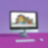 An architectural layout displayed on a Mac screen