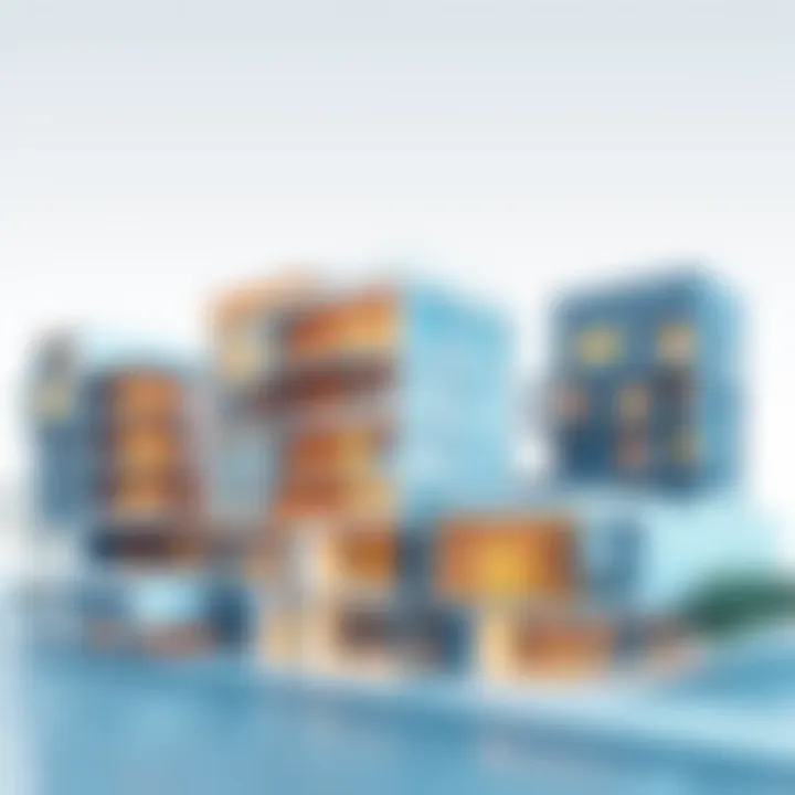 Modern Building Designs Showcasing modern building designs created on Mac software