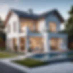 Elegant house plan created with software