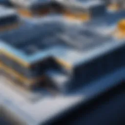 A digital representation of a construction project using BIM technology.