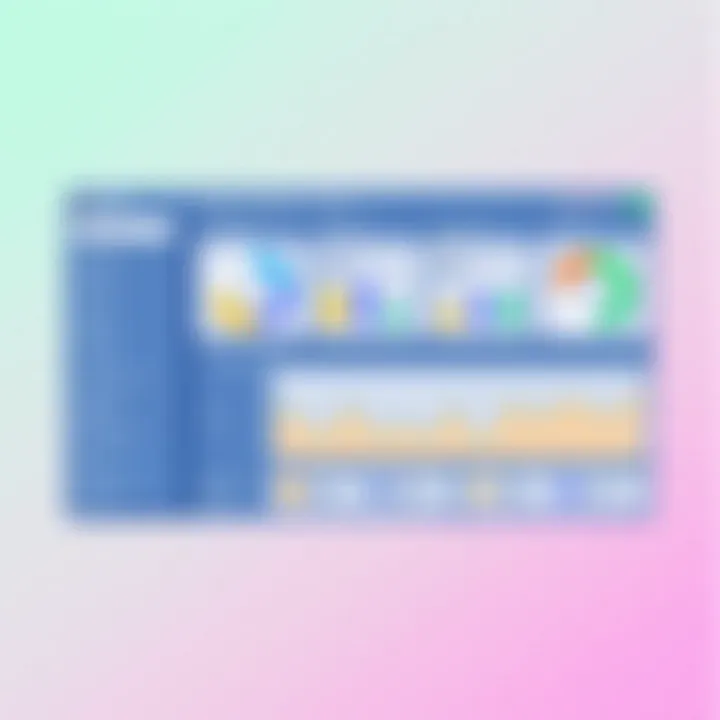 Dashboard analytics of a bookkeeping application