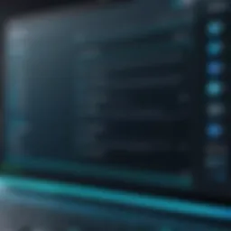Visual representation of website chatroom interface