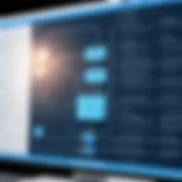 Visual representation of flowchart software features