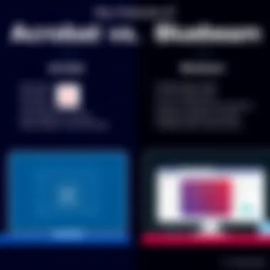 Key features breakdown of Acrobat and Bluebeam