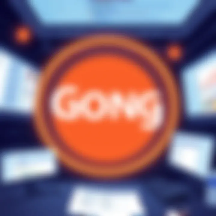 Case study depiction of Gong's impact on sales strategies across different industries