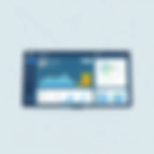 Dashboard view of social media management software highlighting analytics