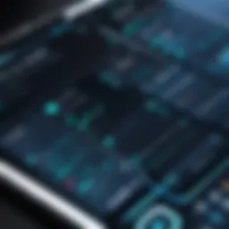 Overview of salon tracker application interface
