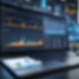 A digital dashboard showcasing construction asset management metrics.