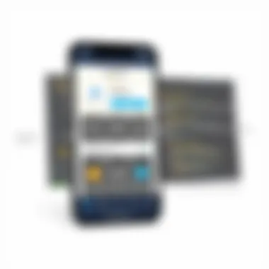 Mobile View of App Features Mobile view of Paychex Flex app features