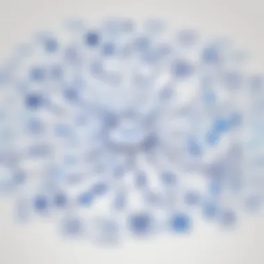 A visually appealing mind map generated in Visio to represent brainstorming ideas