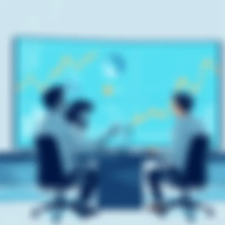 Business professionals analyzing data for decision-making