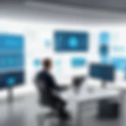 Visual representation of corporate training system components