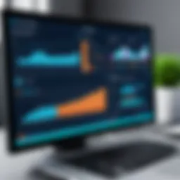 An overview of medical billing management software dashboard showcasing analytics and financial data