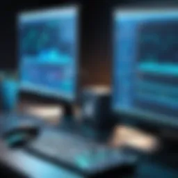 Visual representation of network monitoring tools in action
