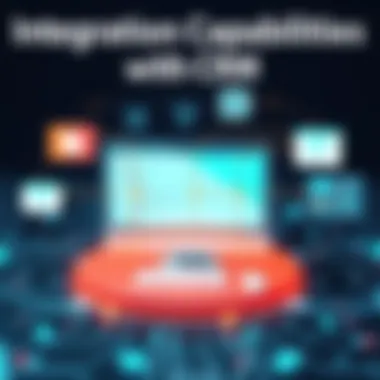 Visual representation of Ytel Dialer's integration capabilities with CRM systems