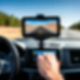 KeepTruckin dash cam mounted in a truck