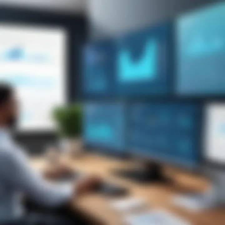 Illustration showcasing employee performance enhancement