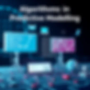 Algorithms in Predictive Modeling Graphic showcasing different algorithms used in predictive modeling