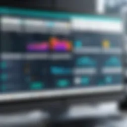 Visual representation of HVAC dispatch software dashboard