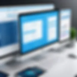 Illustration of an organized digital document management system