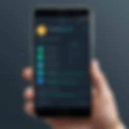 User-friendly interface of a survey app