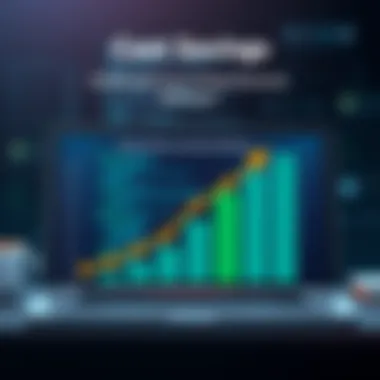 Graph illustrating cost savings through efficient accounting software