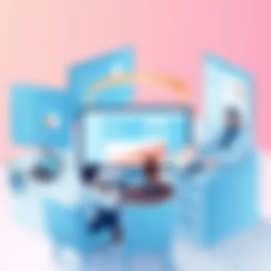 Users accessing accounting software on various devices