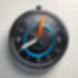 A modern clock symbolizing time management