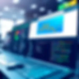 Digital dashboard showcasing scheduling software features