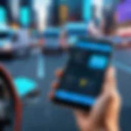 Overview of top courier driver apps on a digital device