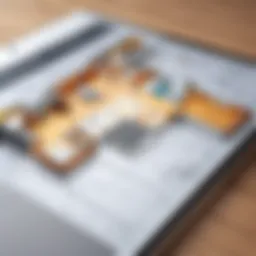 A modern Mac interface displaying floor plan software tools and features