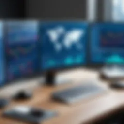 A visual representation of various trading applications on a digital interface