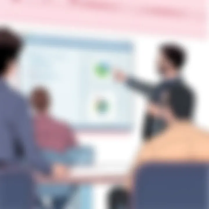 Corporate trainer demonstrating audience engagement during a workshop