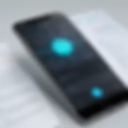 An innovative app layout showcasing intuitive navigation