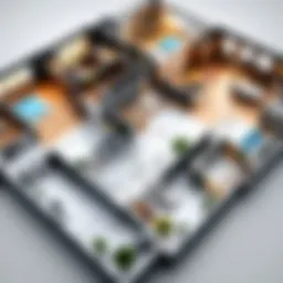 Modern floor plan design software interface