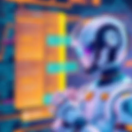 Futuristic Chatbot Interface A futuristic chatbot interface showcasing conversation flow