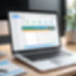 User interface of a budgeting software on Mac