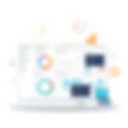 Visual representation of candidate management software dashboard