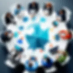 A dynamic team collaborating on a customer relationship management strategy.