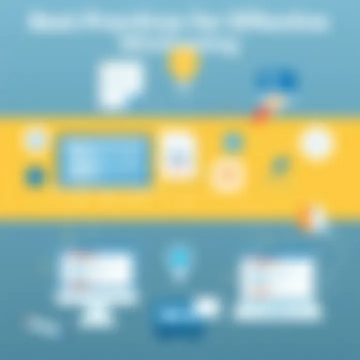 A visual representation of best practices for wireframing