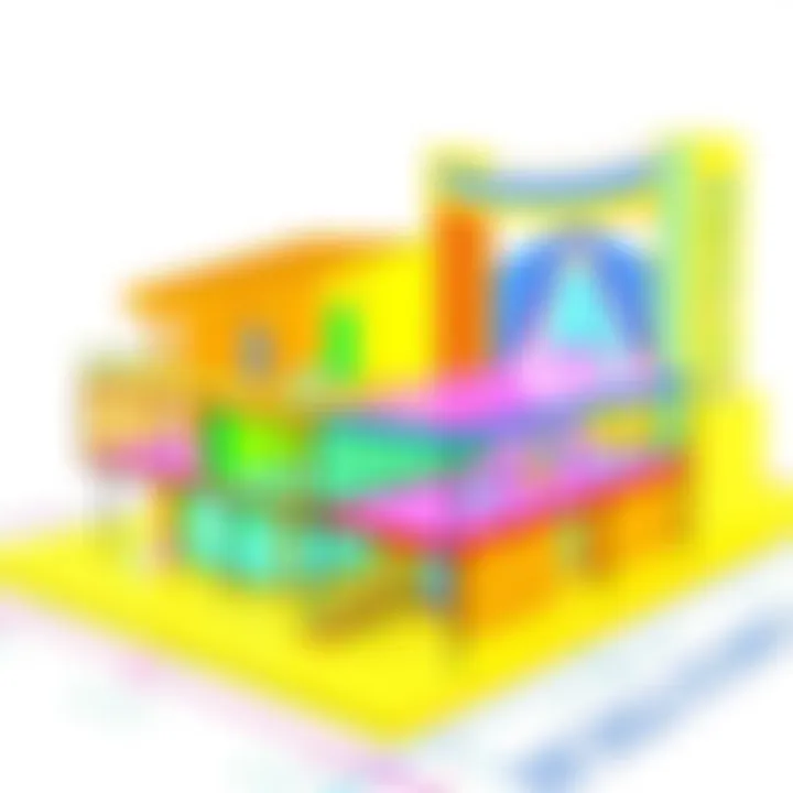 Innovative Architectural Design A vibrant architectural drawing showcasing innovative design concepts created using free software.